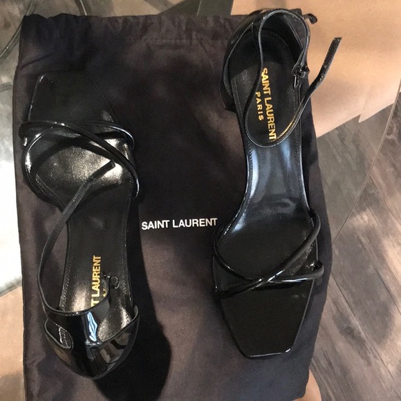 Saint Laurent Block Heel Sandal - Picture 2 of 5
